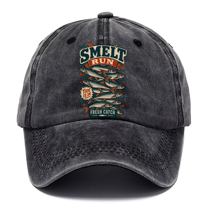 Smelt Run Column Fishing Club Classic Cap – Graphite