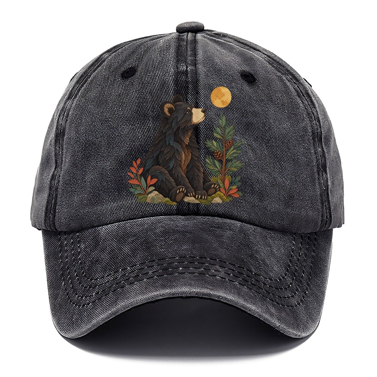 Small Bear Pine Moon Gentle Wild Classic Cap – Graphite