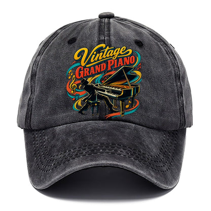 Vintage Grand Piano Music Instruments Classic Cap – Graphite