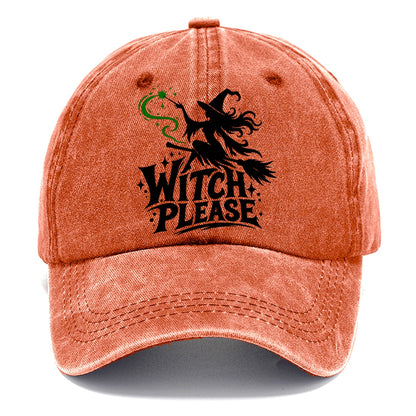 Witch Please Slogan Witch Magic Classic Cap – Terracotta Clay