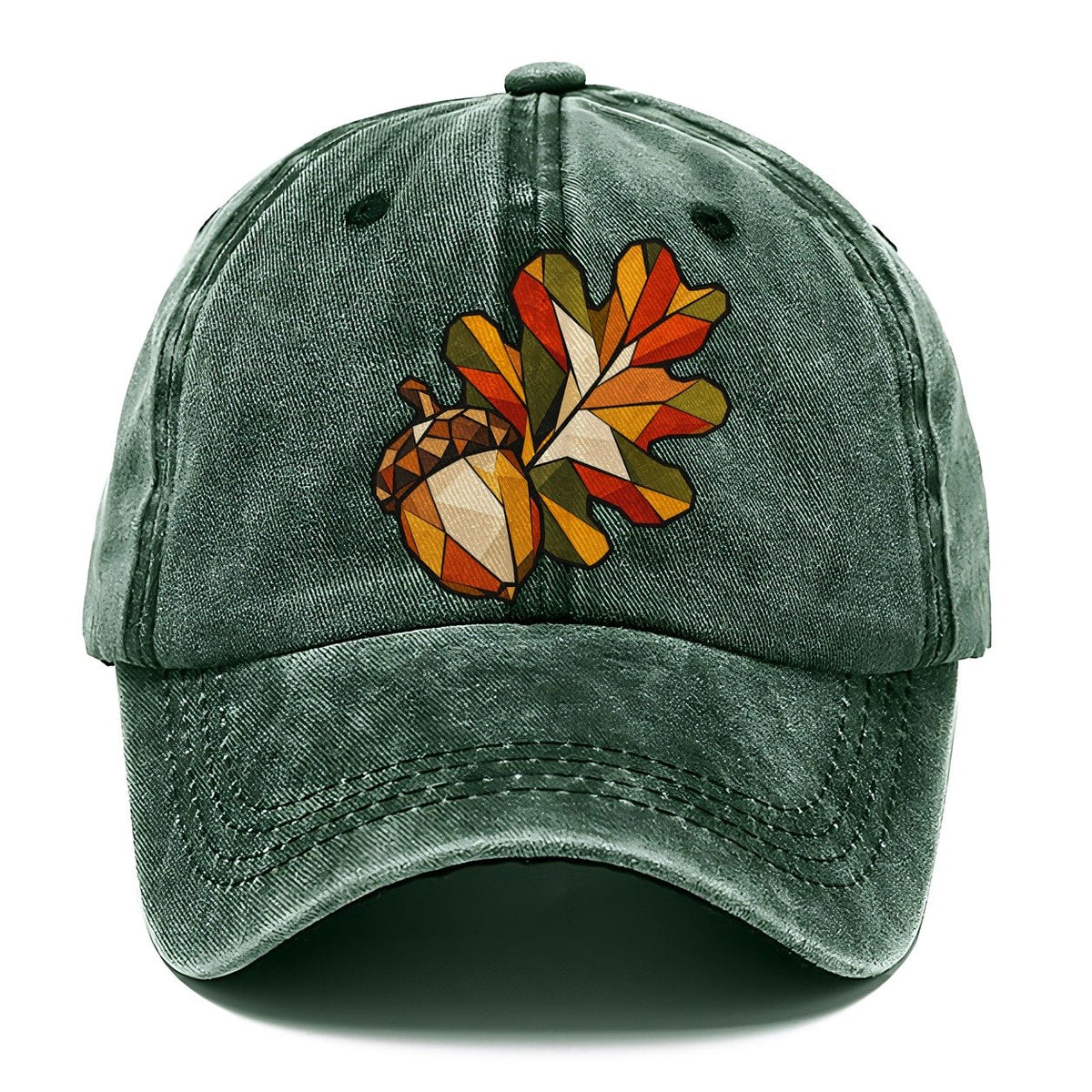 Oak Leaf And Acorn Wildwood Mosaic Classic Cap – Forest Mist