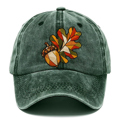 Oak Leaf And Acorn Wildwood Mosaic Classic Cap – Forest Mist
