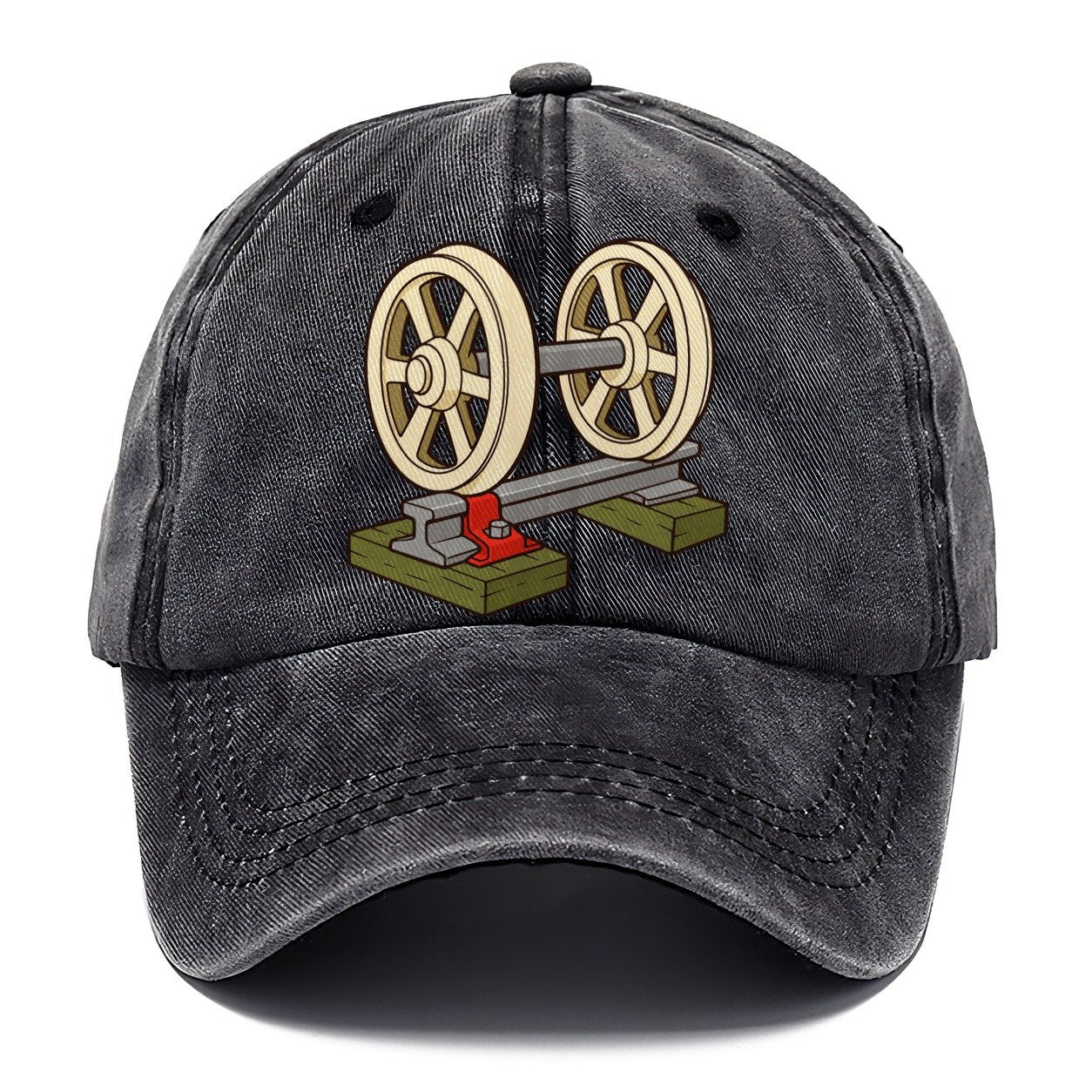 Wheelset On A Rail Model Railways Classic Cap – Graphite
