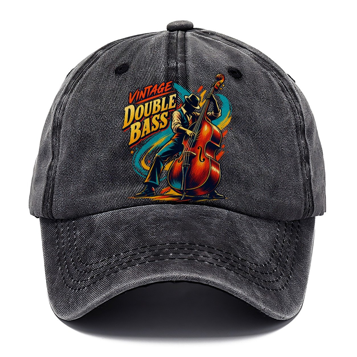 Vintage Double Bass Music Instruments Classic Cap – Graphite