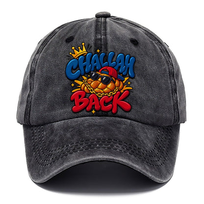 Challah Back Retro Judaism Heritage Classic Cap – Graphite