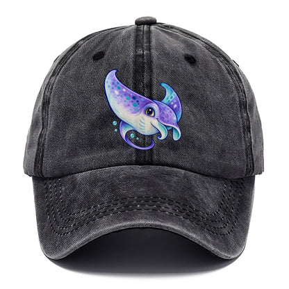 Manta Ray Barrel Turn Sea Sprite Classic Cap – Graphite