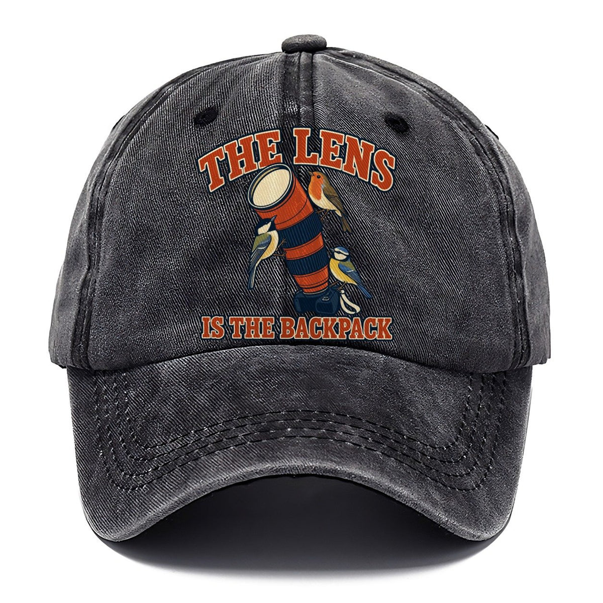 The Lens Is The Backpack Birdwatching Classic Cap – Graphite