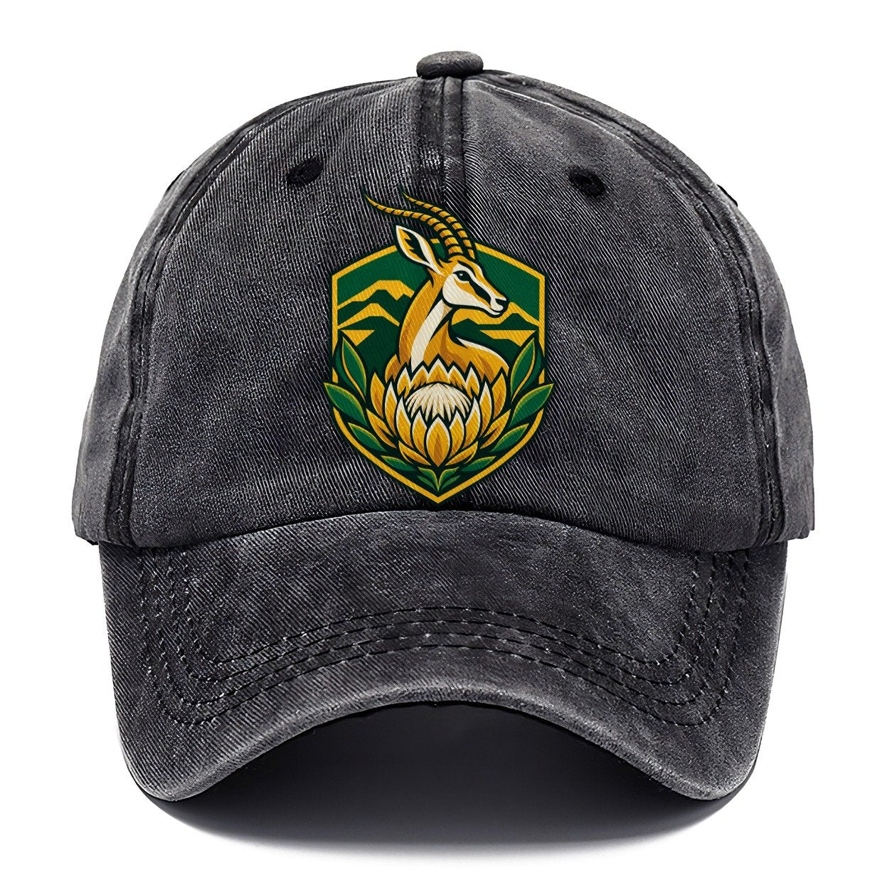 South Africa Minimal Emblem Country Logos Classic Cap – Graphite