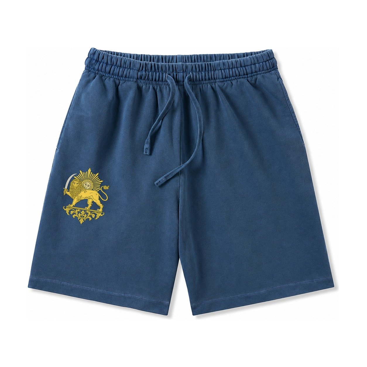 Shir O Khorshid Washed Shorts – Denim Blue