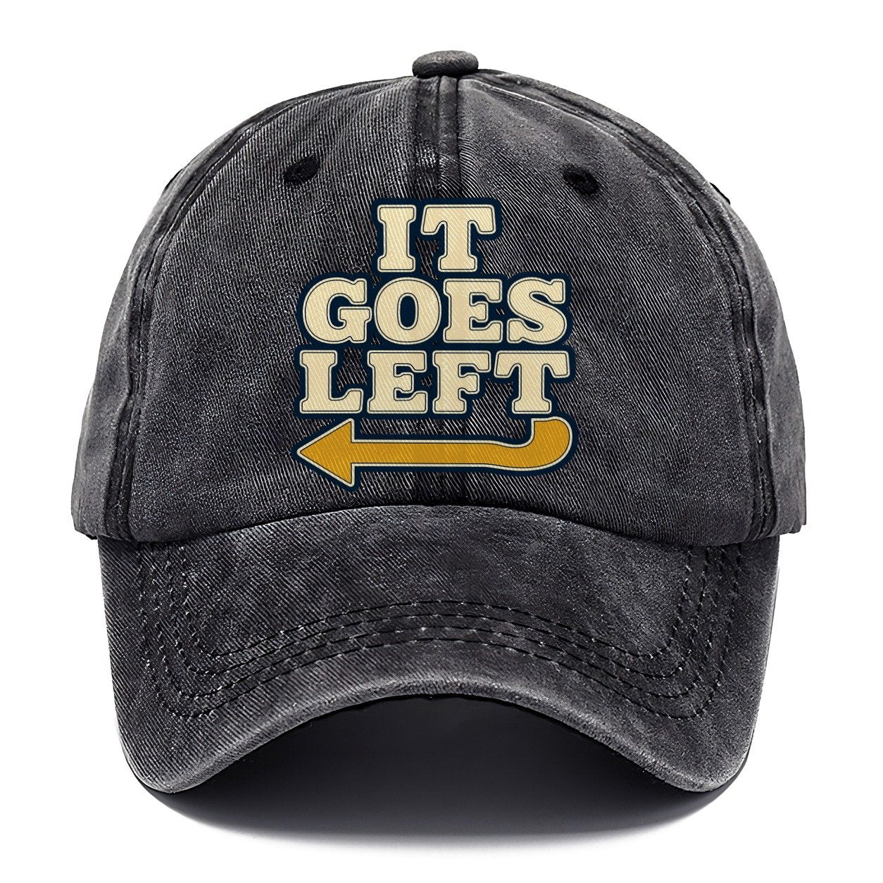 It Goes Left Rock Climbing Classic Cap – Graphite