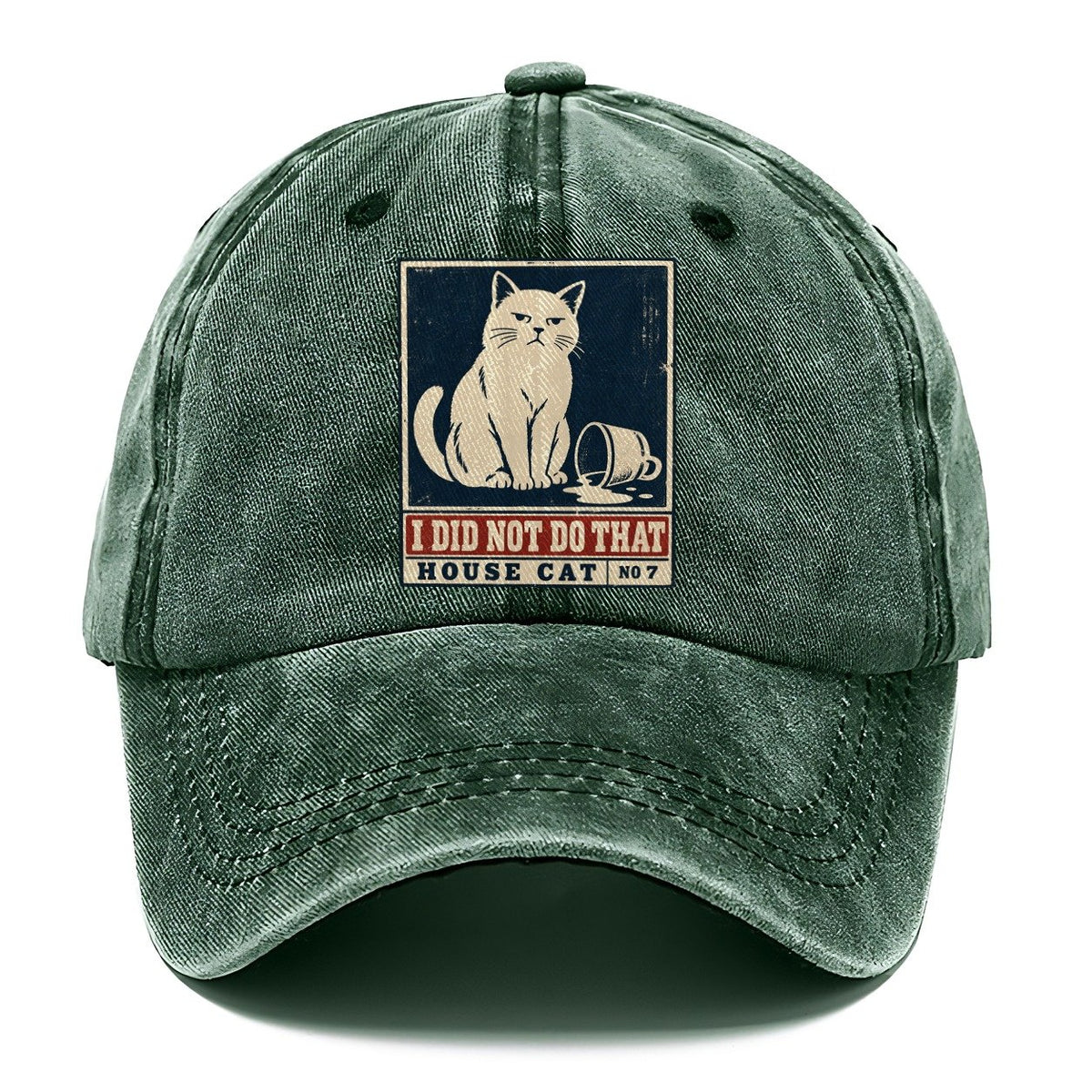 I Did Not Do That Neko Says No Classic Cap – Forest Mist