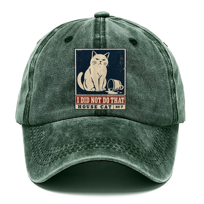 I Did Not Do That Neko Says No Classic Cap – Forest Mist