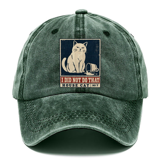 I Did Not Do That Neko Says No Classic Cap – Forest Mist
