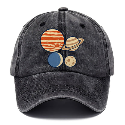 Planet Size Order Astronomy And Stargazing Classic Cap – Graphite