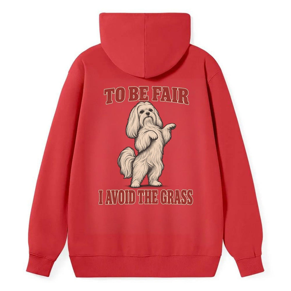 Maltese Dog Declarations Classic Pullover Hoodie – Red