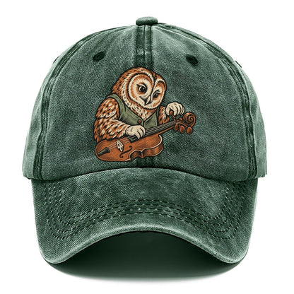 Owl Violin Repairer Sundown Familiars Classic Cap – Forest Mist