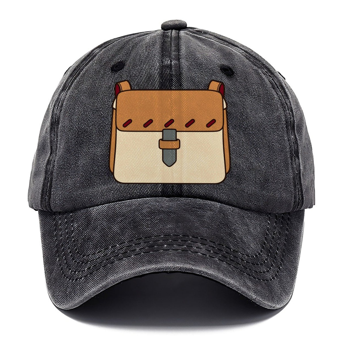 Small Satchel Study Leathercraft Classic Cap – Graphite