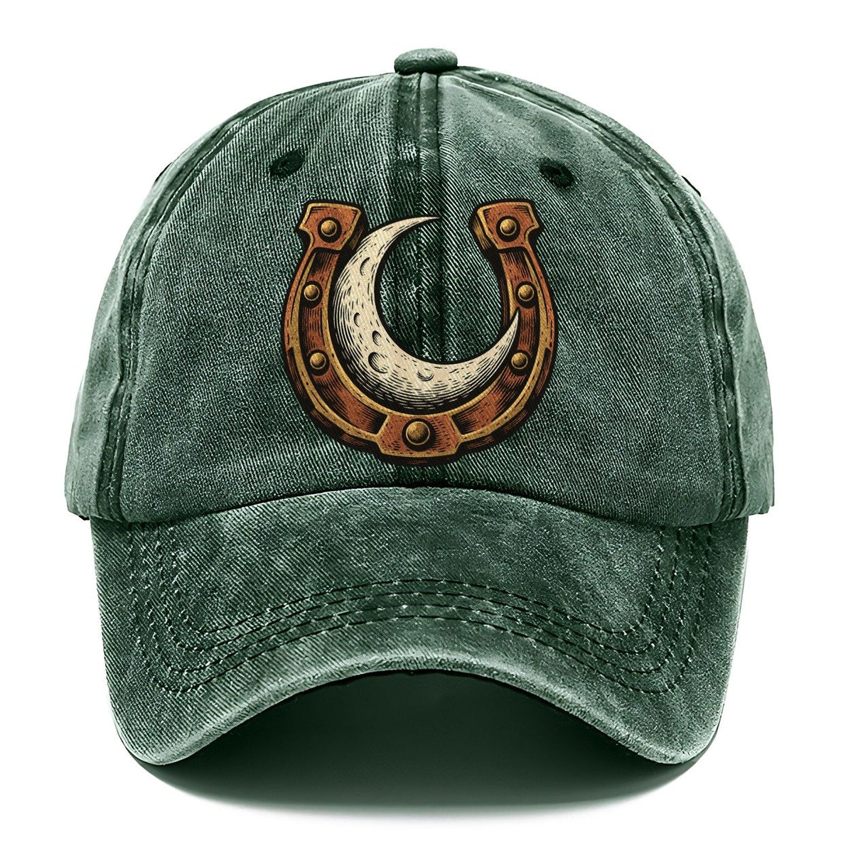 Moon Horseshoe Sundown Familiars Classic Cap – Forest Mist