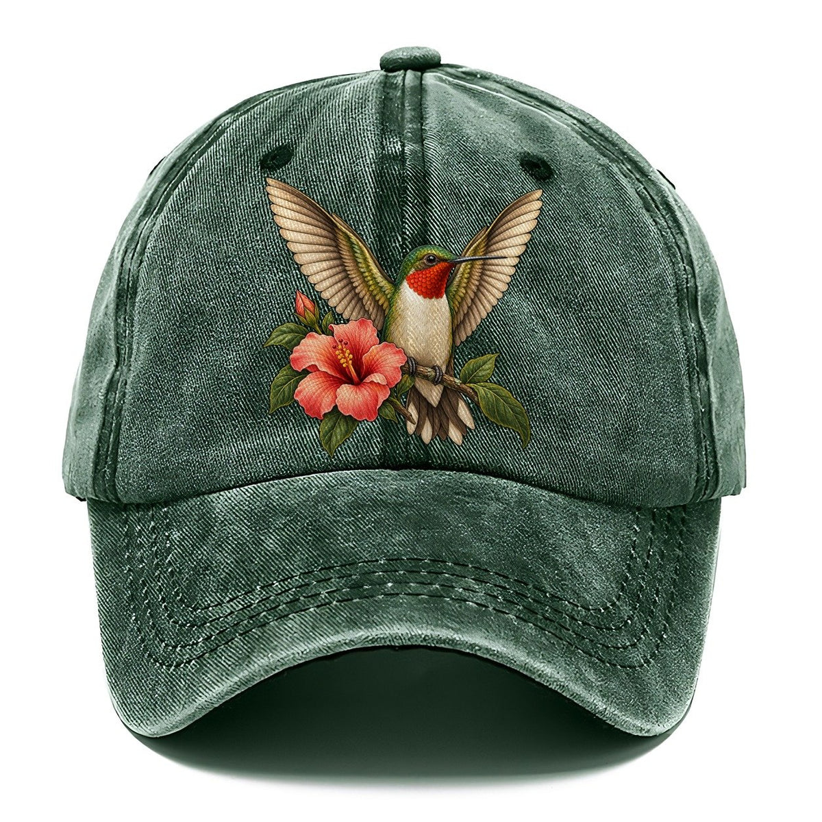 Hummingbird Morning Stretch Character Club Classic Cap – Forest Mist
