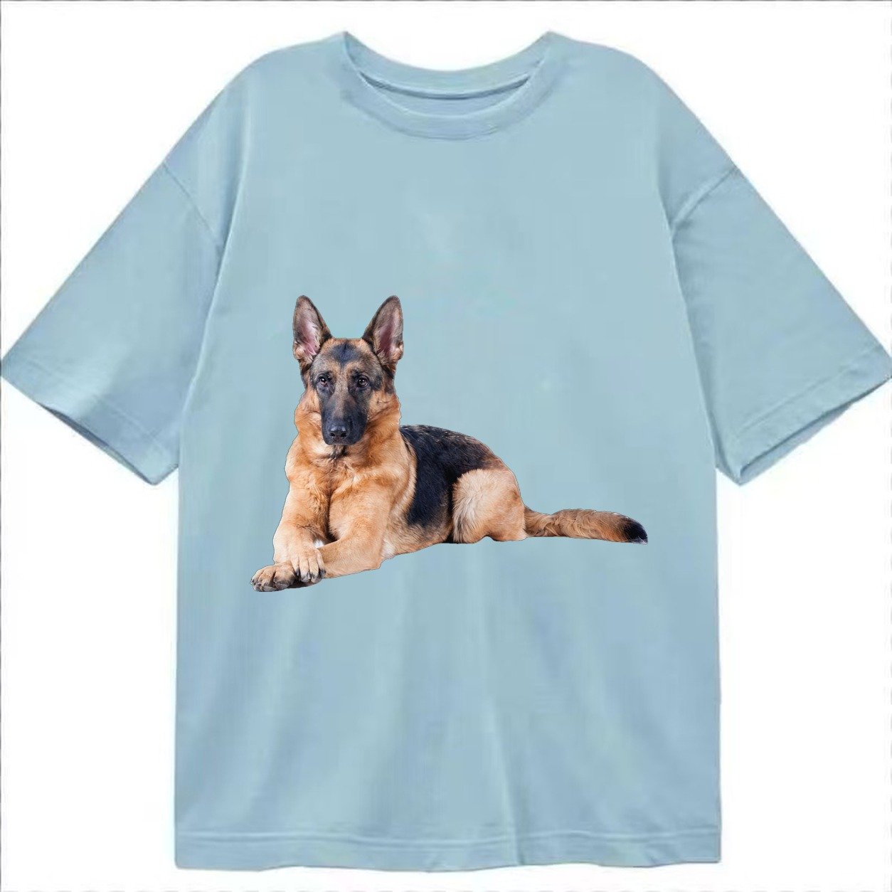 German Shepherd Chatgpt V1 Classic T-shirt – Light Blue