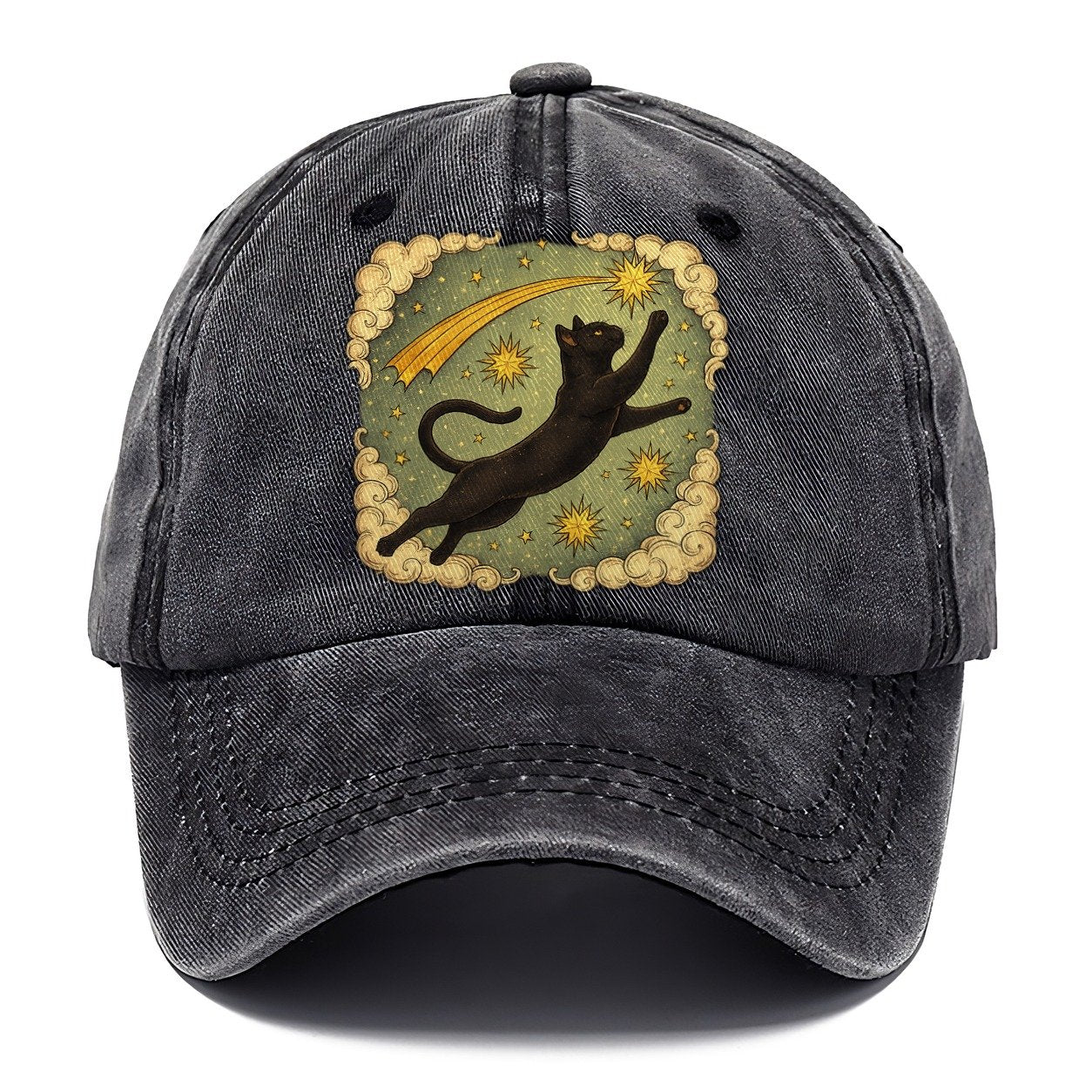 Celestial Black Cat Classic Cap – Graphite