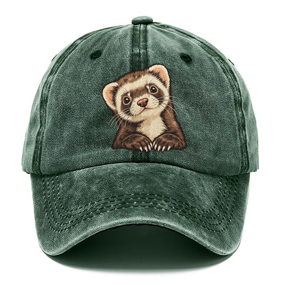 Ferret Peek Small Pet Logos Classic Cap – Forest Mist