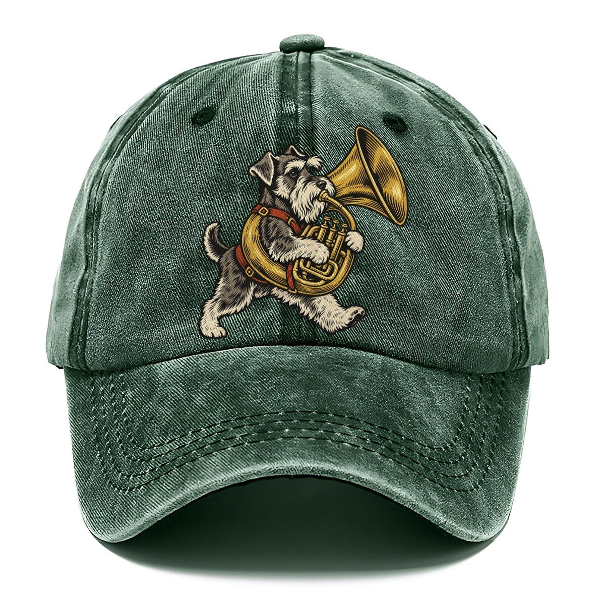 Schnauzer Tuba Carrier Sundown Familiars Classic Cap – Forest Mist