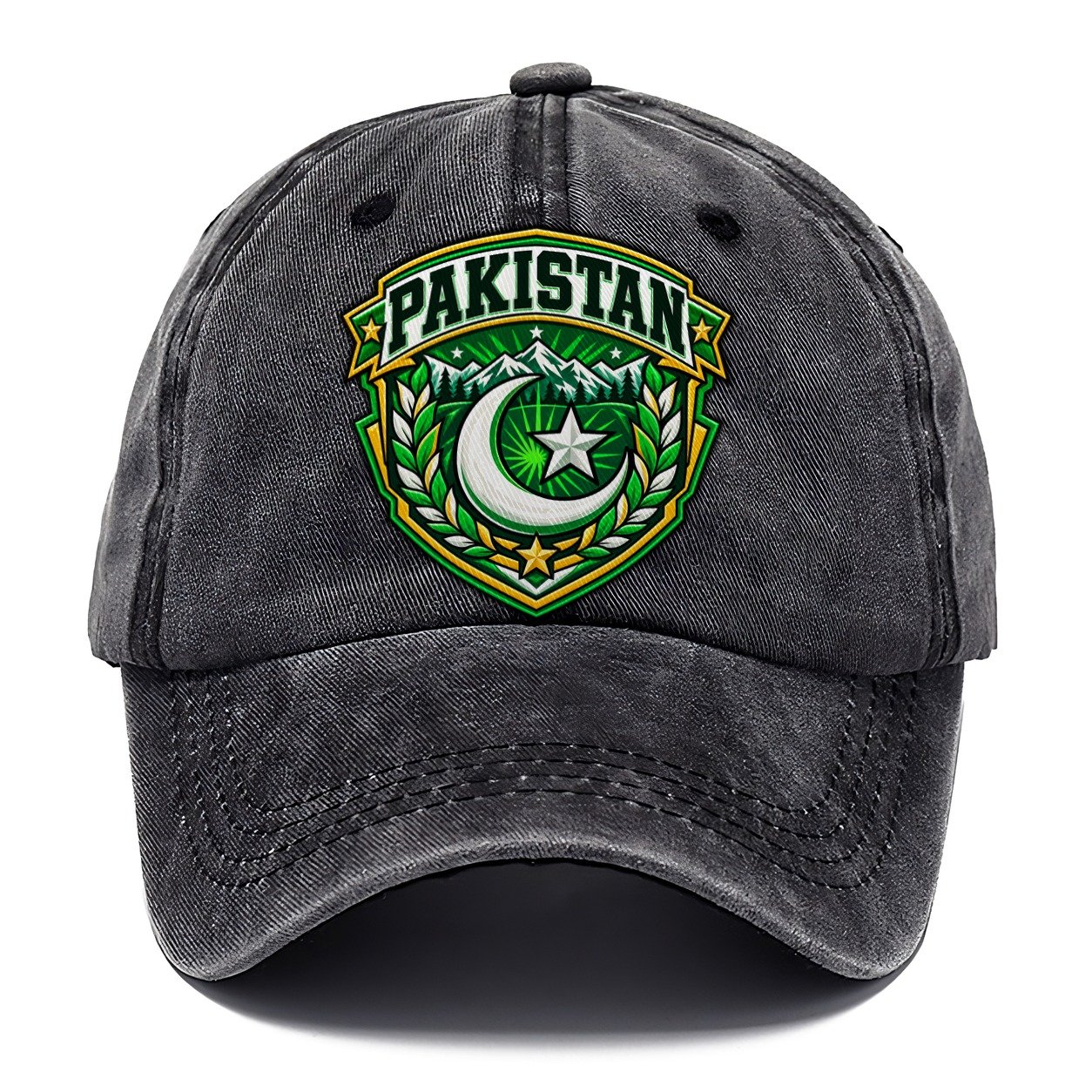 Pakistan Retro Badge Country Logos Classic Cap – Graphite