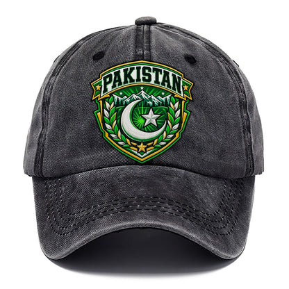 Pakistan Retro Badge Country Logos Classic Cap – Graphite