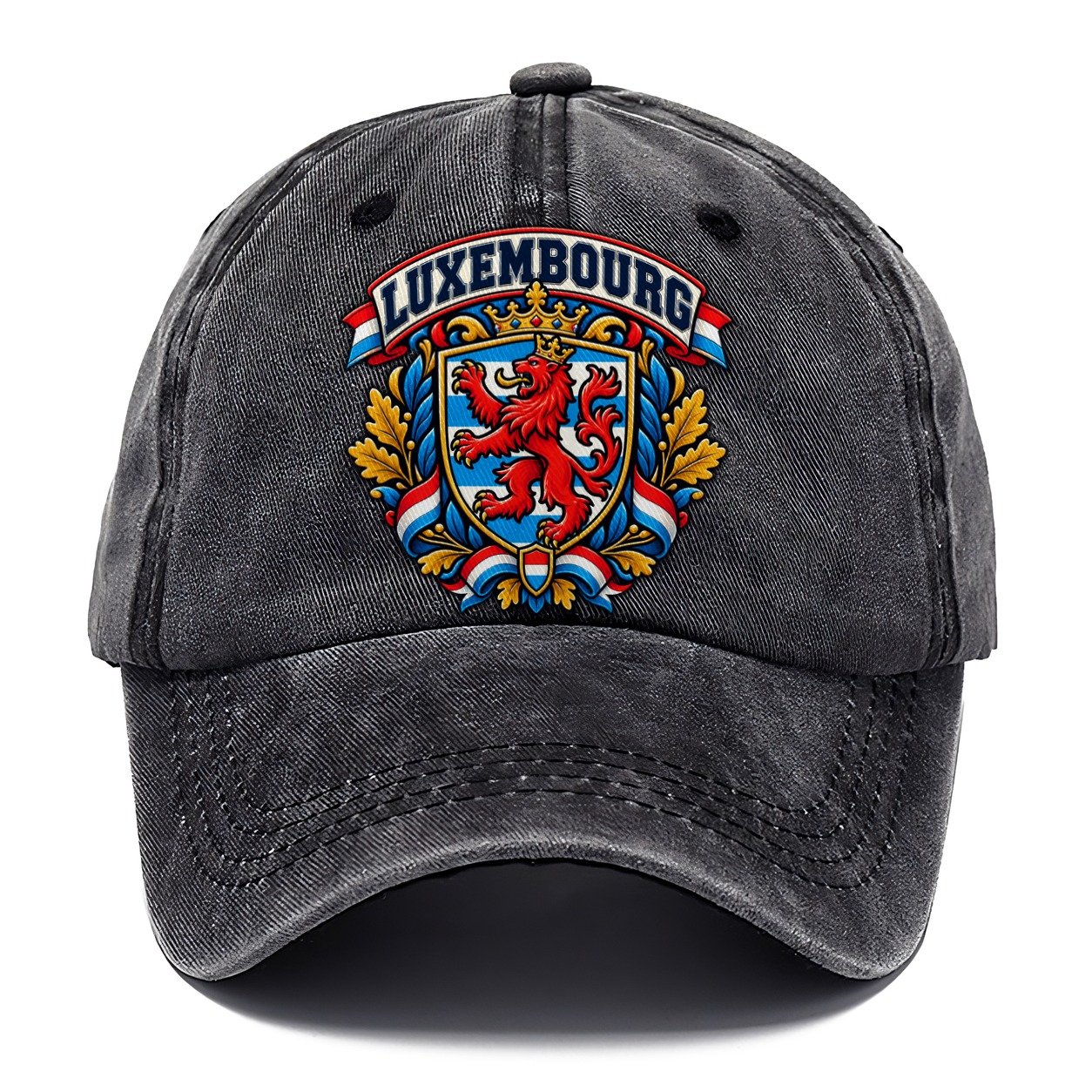 Luxembourg Retro Badge Country Logos Classic Cap – Graphite