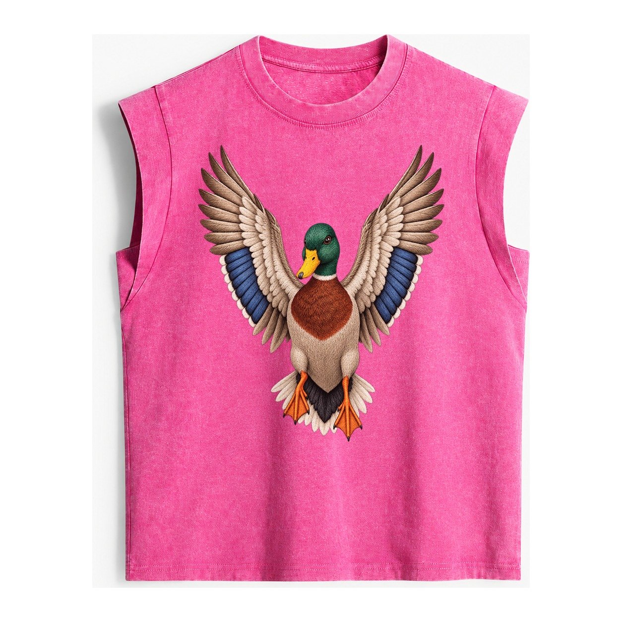 Mallard Majesty Vintage Washed Tank – Pink