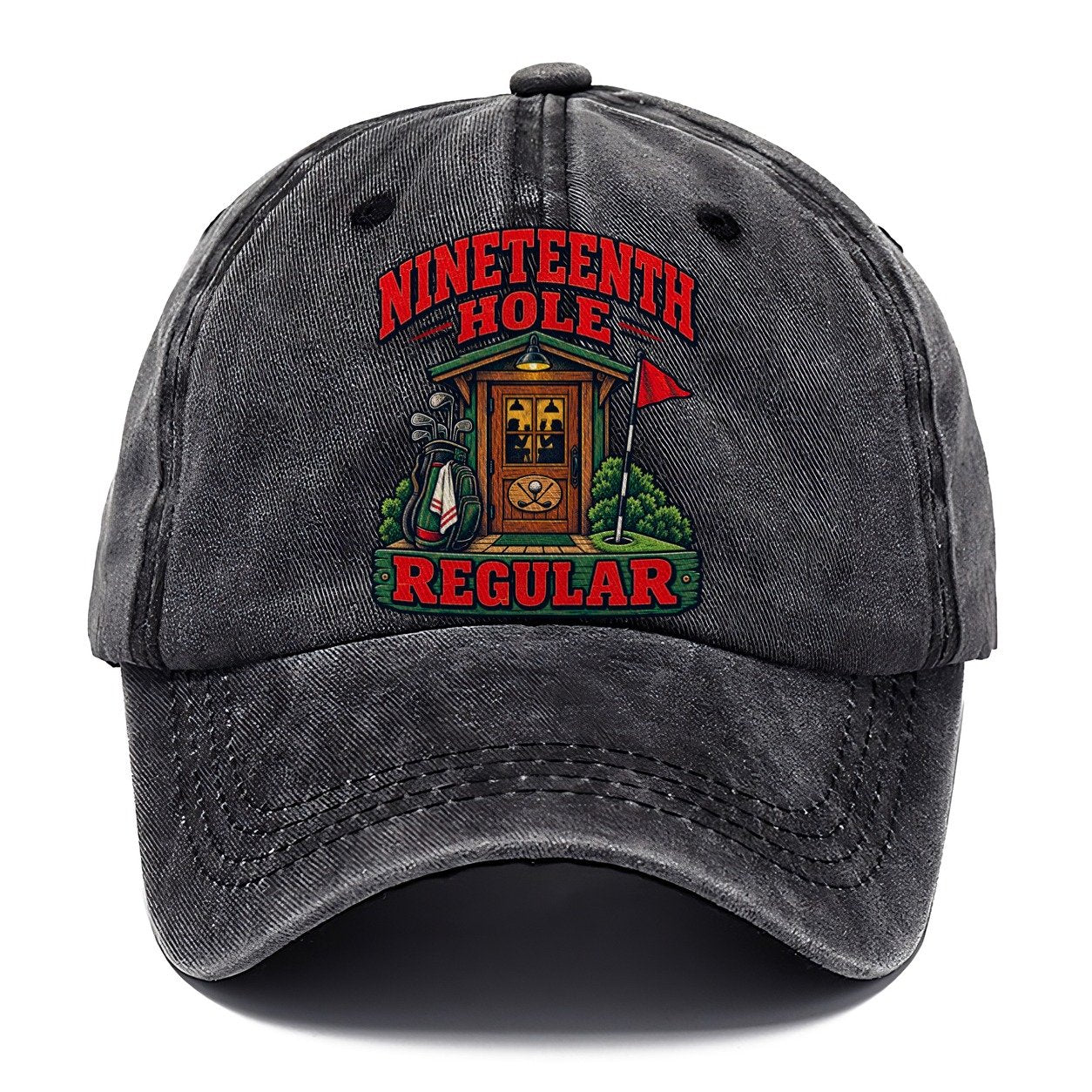 Nineteenth Hole Regular Golf Life Classic Cap – Graphite