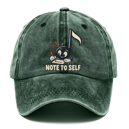 Note To Self Familiar Punchlines Classic Cap – Forest Mist