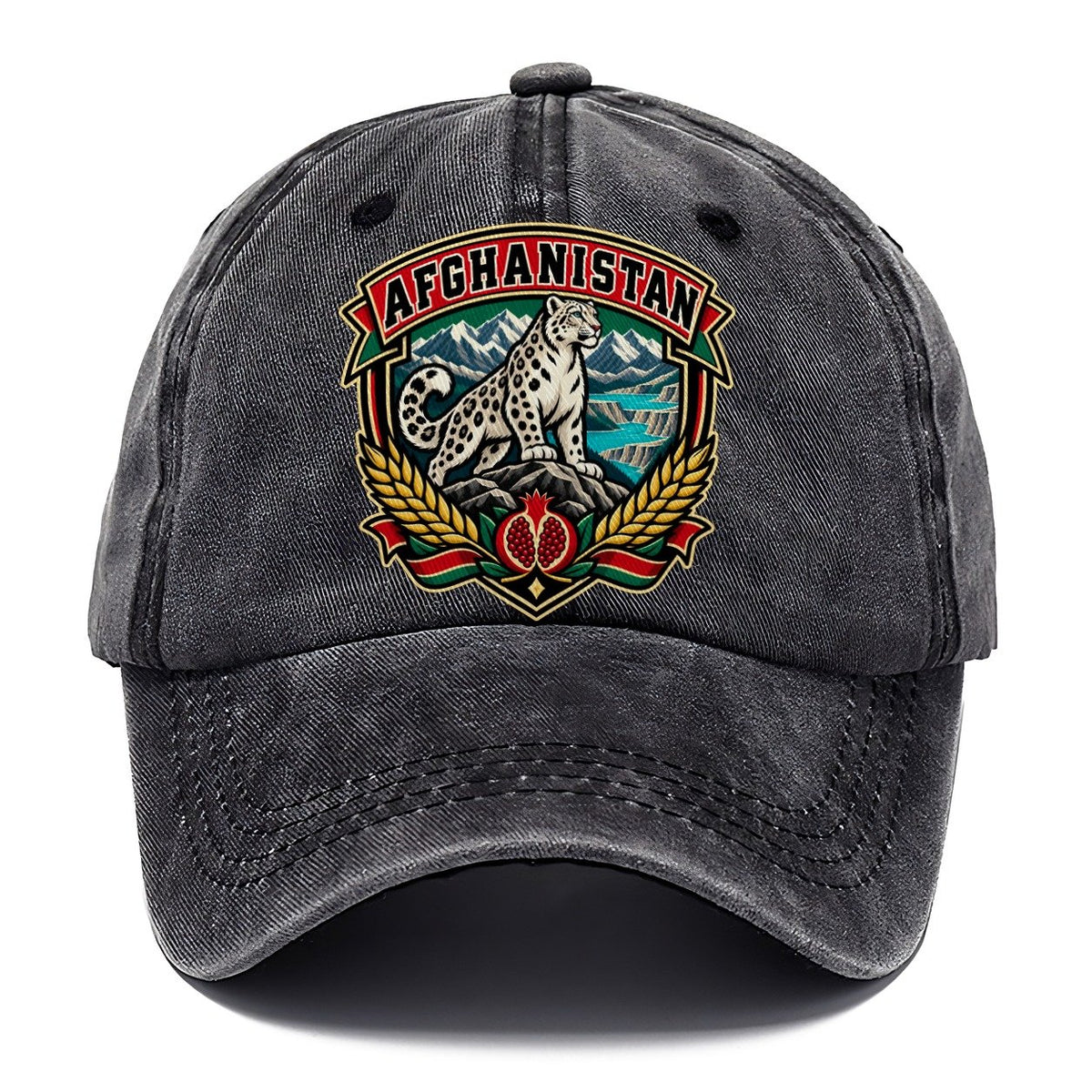 Afghanistan Retro Badge Country Logos Classic Cap – Graphite