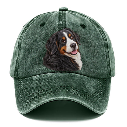 Bernese Over Shoulder Welcome Pastimes Companions Classic Cap – Forest Mist