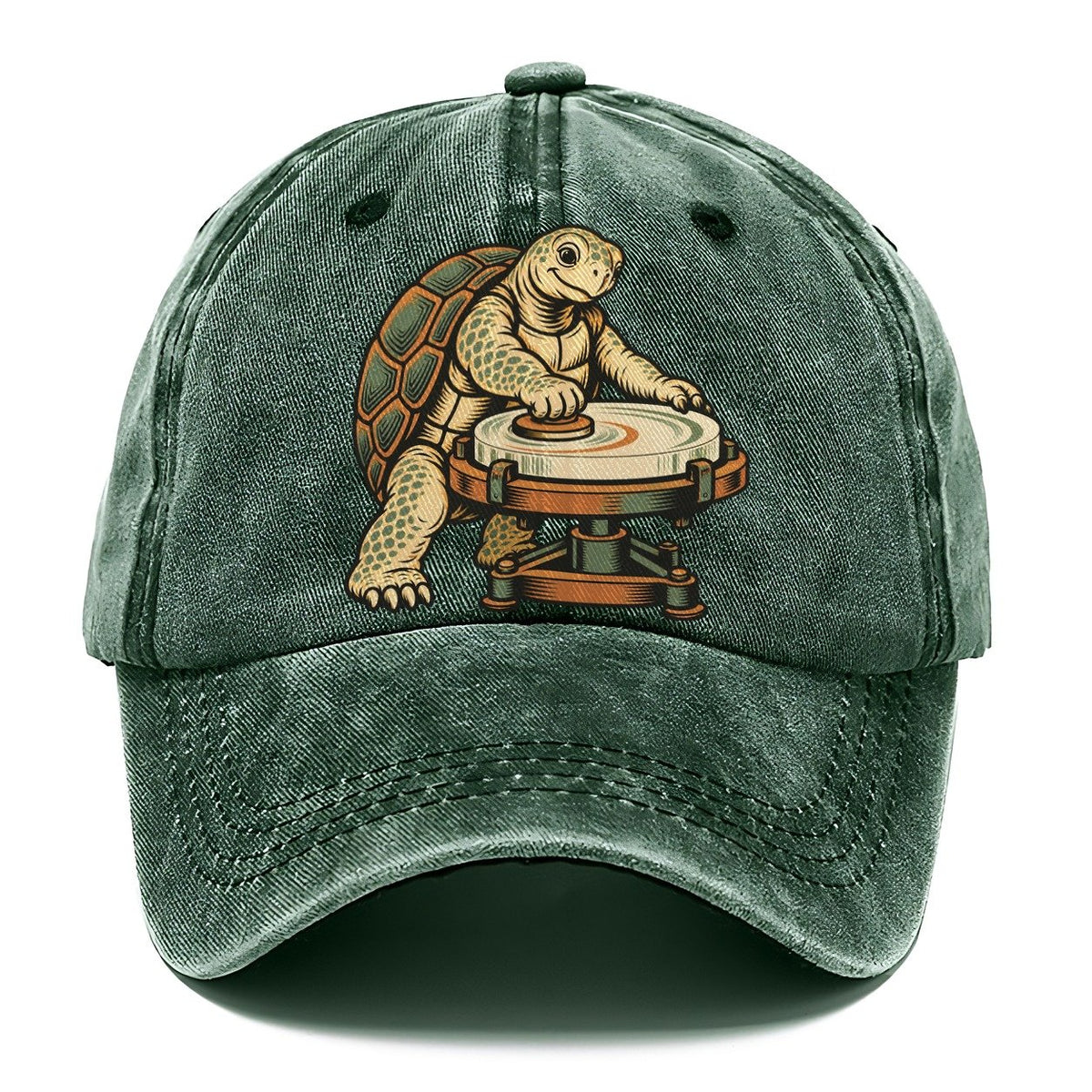 Turtle Lens Grinder Sundown Familiars Classic Cap – Forest Mist