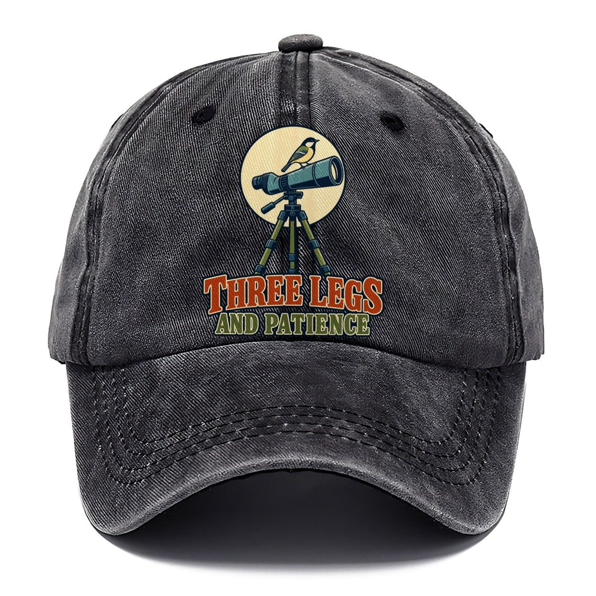 Three Legs And Patience Birdwatching Classic Cap – Graphite