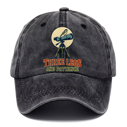 Three Legs And Patience Birdwatching Classic Cap – Graphite