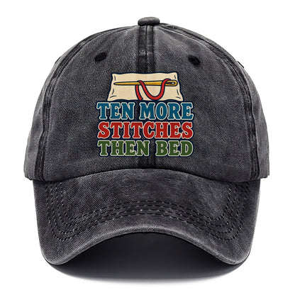 Ten More Stitches And Needlework Classic Cap – Graphite
