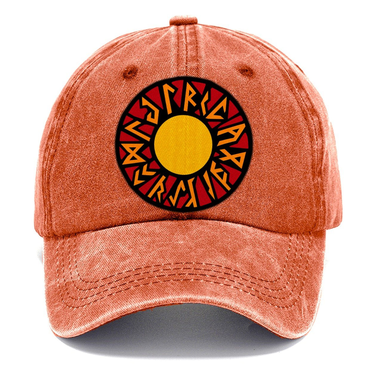 Viking Rune Circle Classic Cap – Terracotta Clay