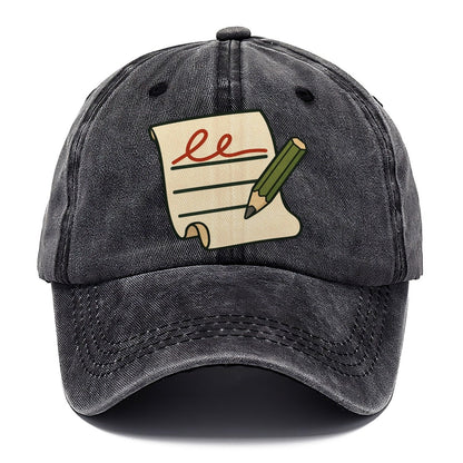 Signature Line And Pencil Geocaching Classic Cap – Graphite