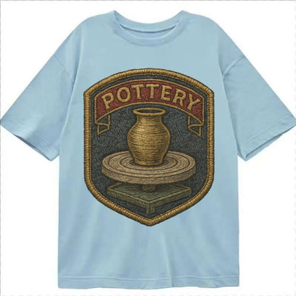 Pottery Wheel Classic T-shirt – Light Blue