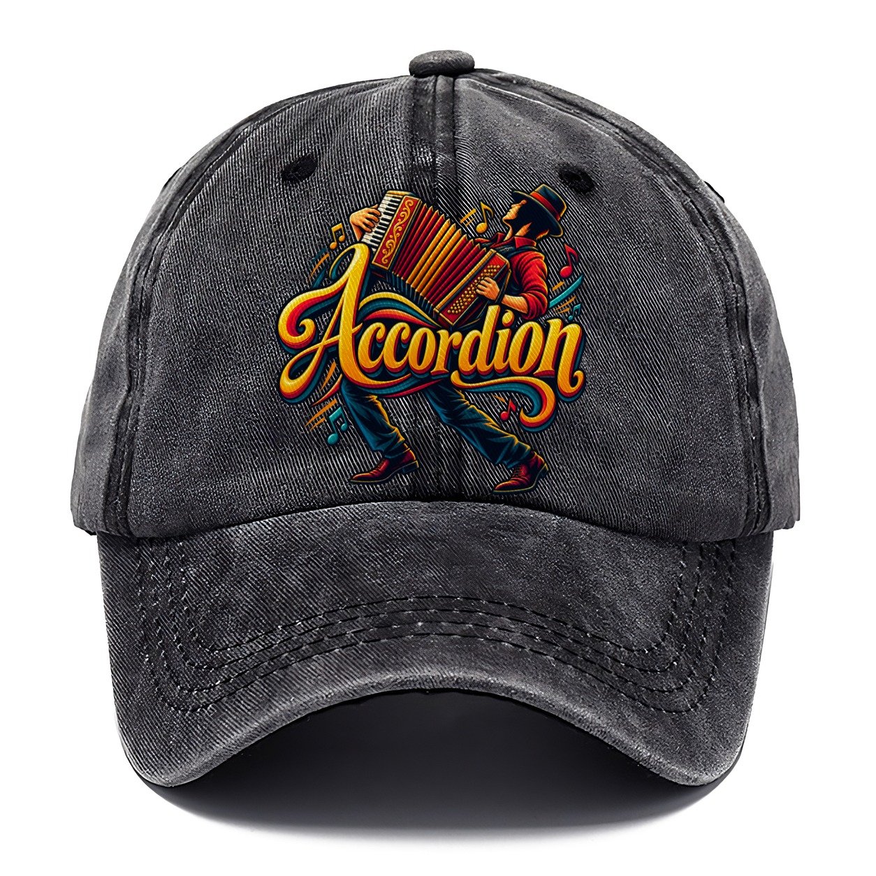 Accordion Wordmark Music Instruments Classic Cap – Graphite