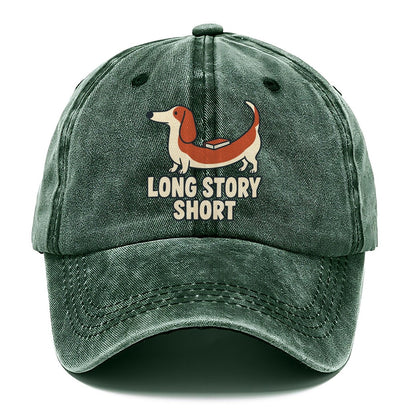 Long Story Short Familiar Punchlines Classic Cap – Forest Mist
