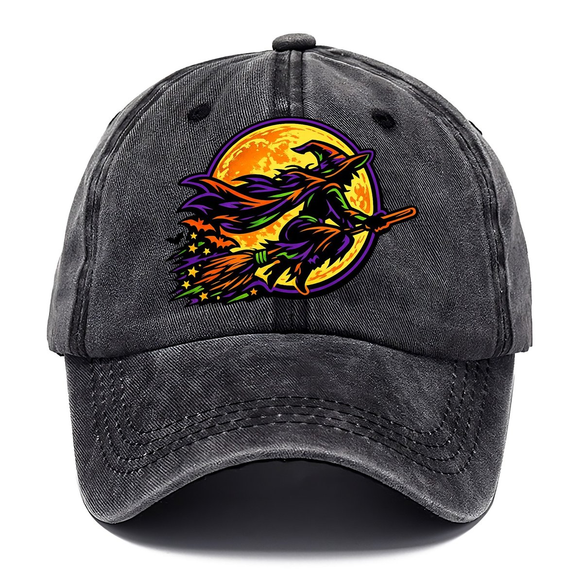 Flying Witch Moon Classic Cap – Graphite