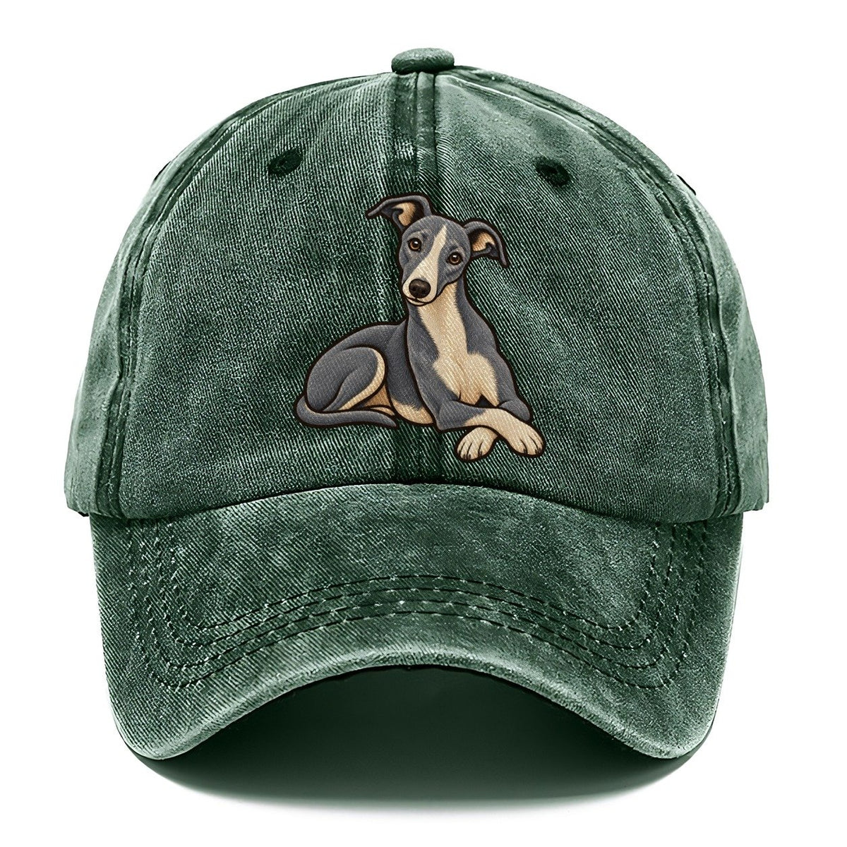 Blue Whippet Lounging Fan Favorites Classic Cap – Forest Mist