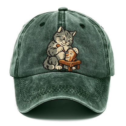 Cat Marionette Carver Sundown Familiars Classic Cap – Forest Mist