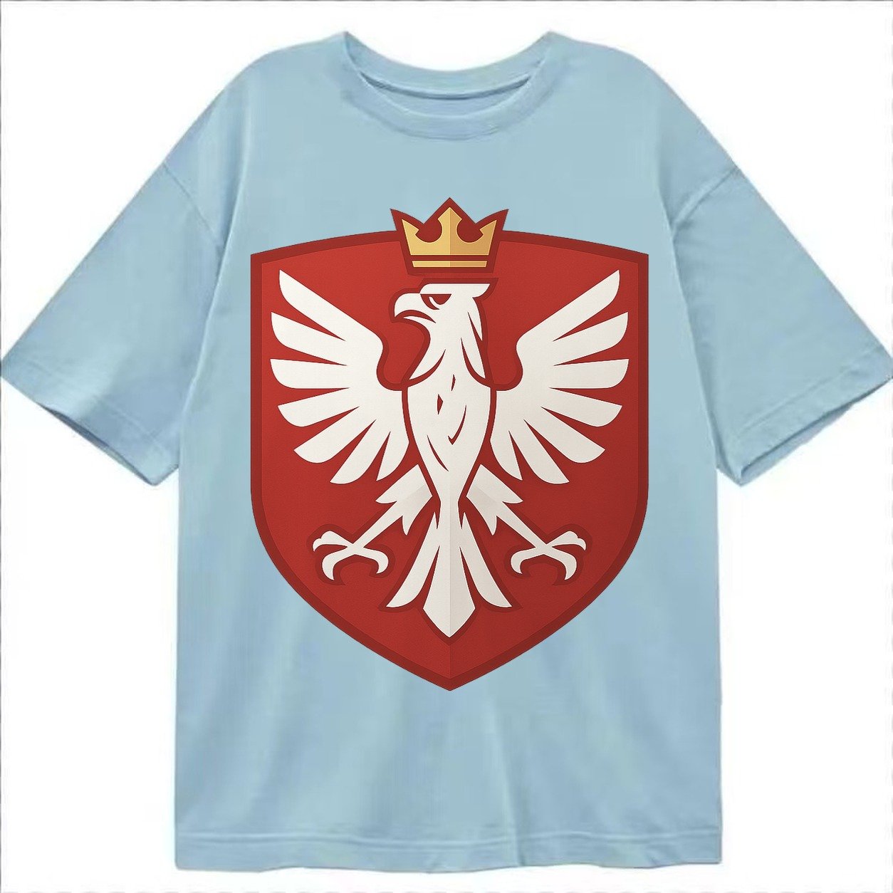 Poland White Eagle Classic T-shirt – Light Blue