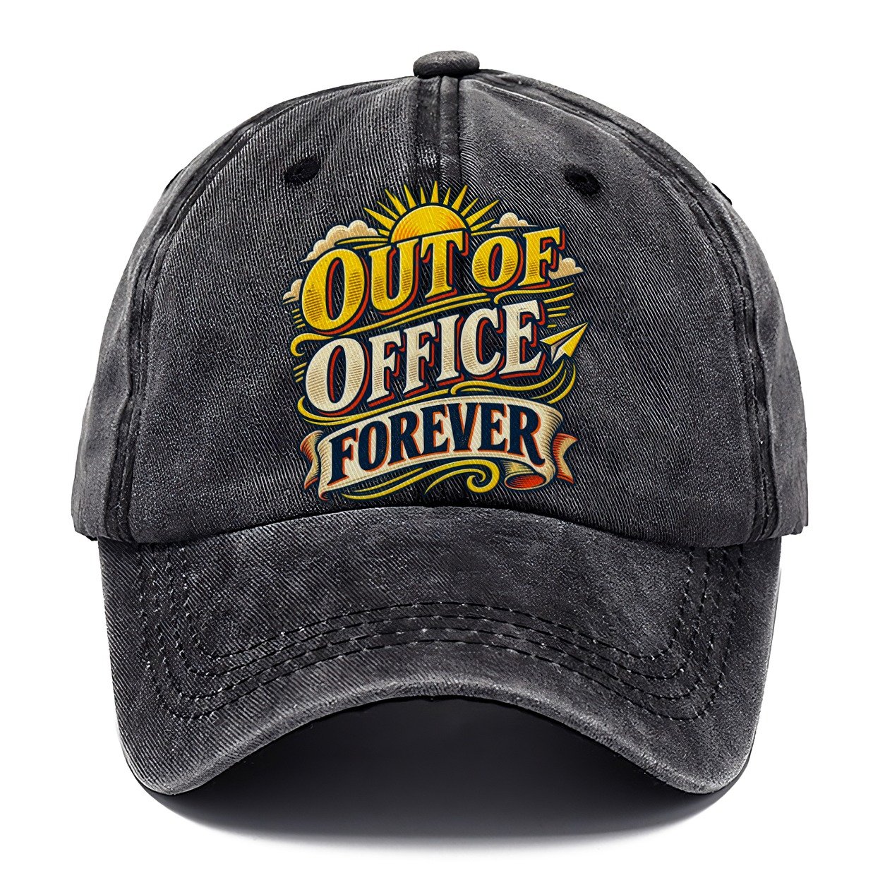 Out Of Office Forever Retired Living Classic Cap – Graphite