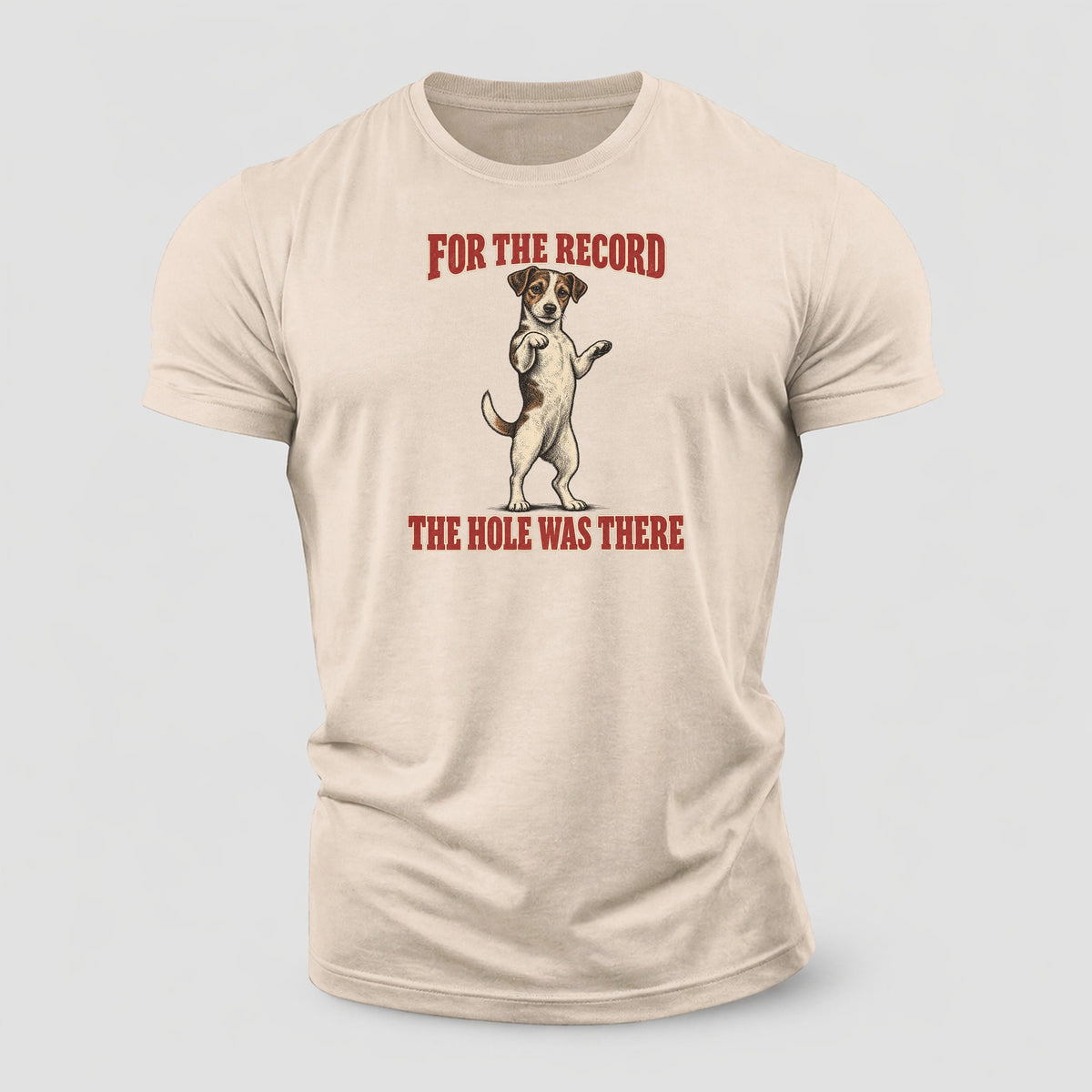 Jack Russell Terrier Dog Declarations Cotton T-Shirt – Sand